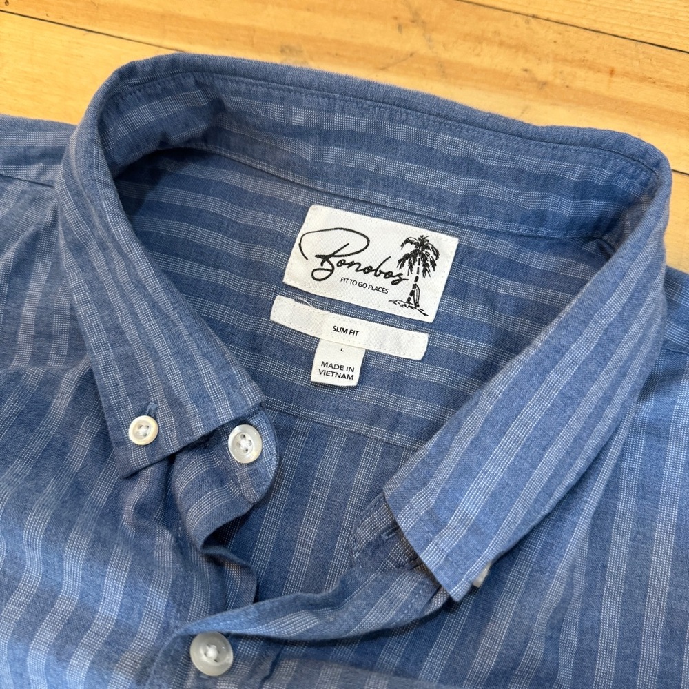Bonobos Slim Fit Casual Button Down - Men’s Large
